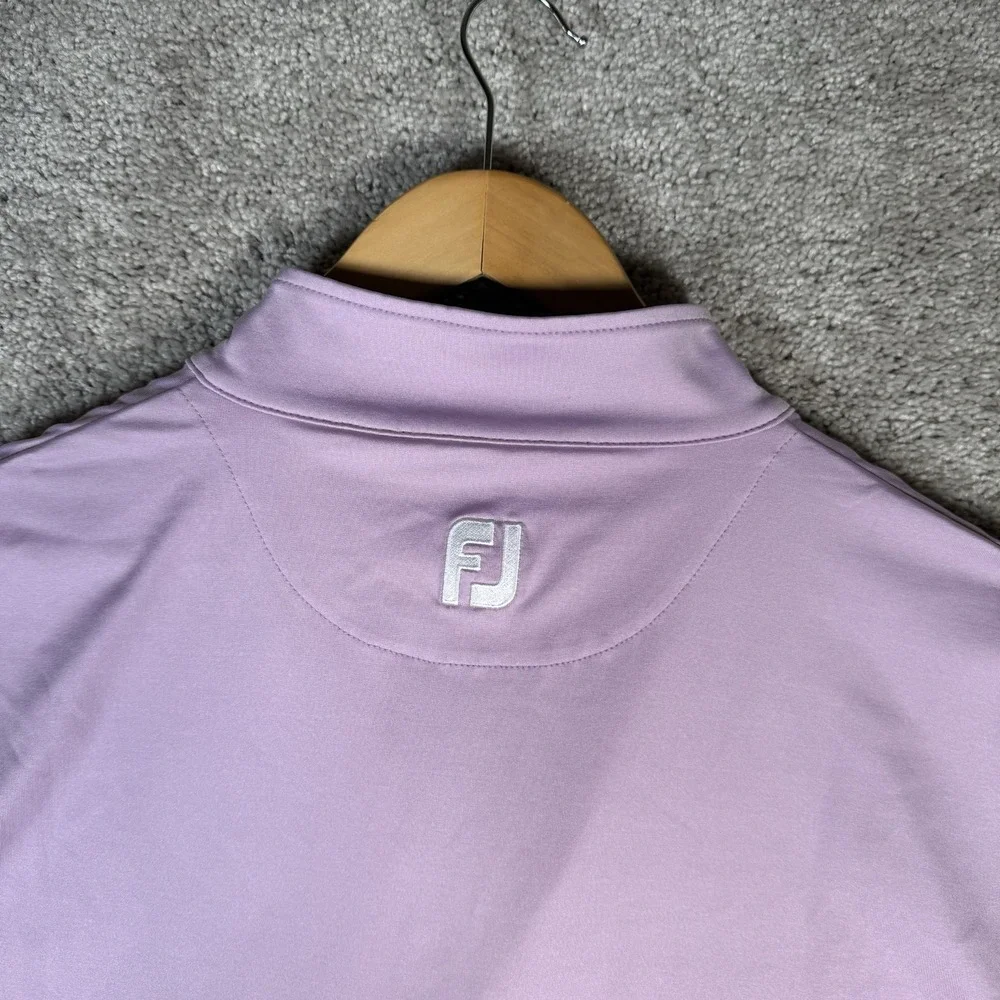 NWT FootJoy Men's M Gathered Waist Vest Half Zip‎ Jersey Performance Lavender